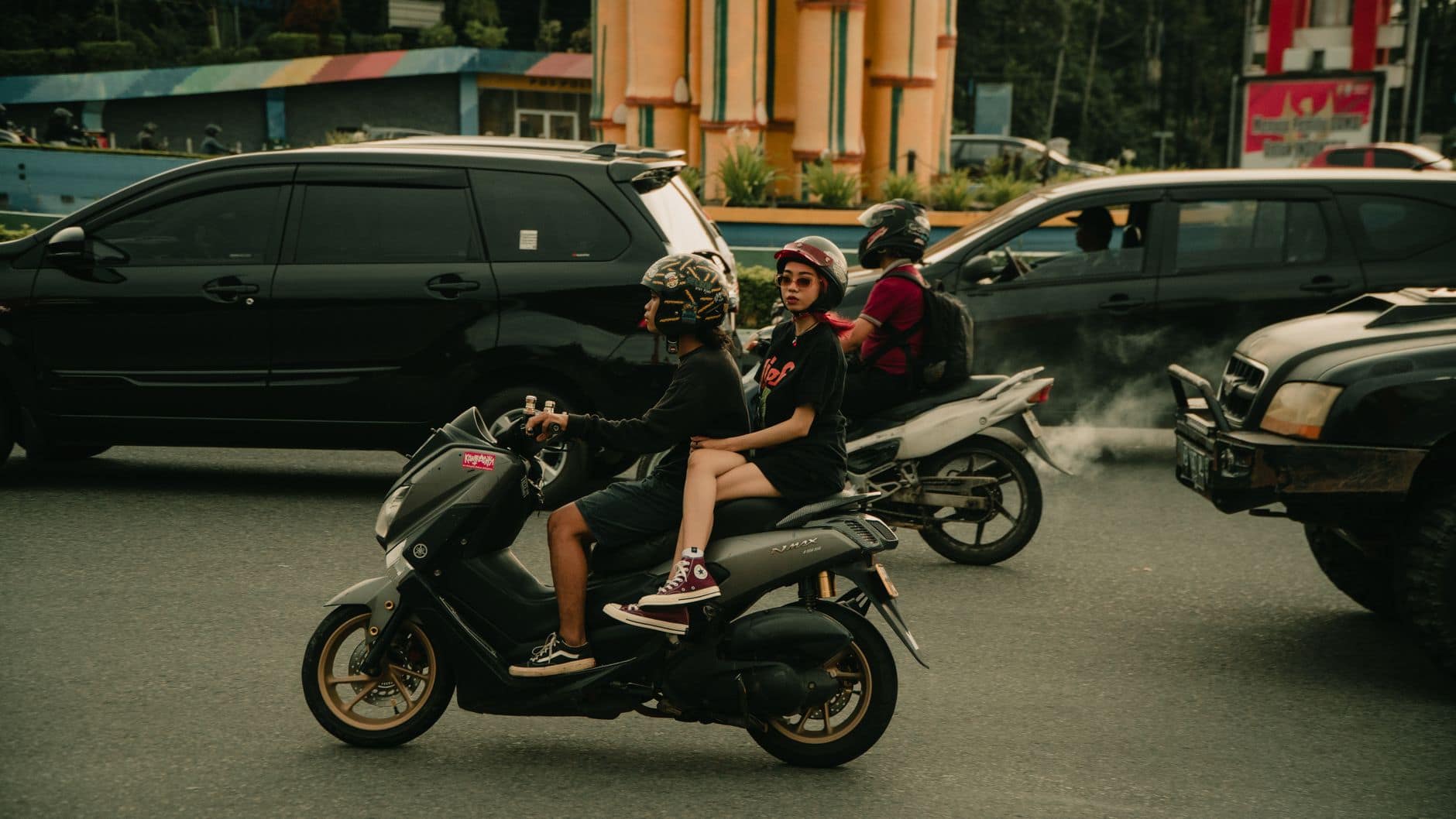 Scooter crashes in Bali