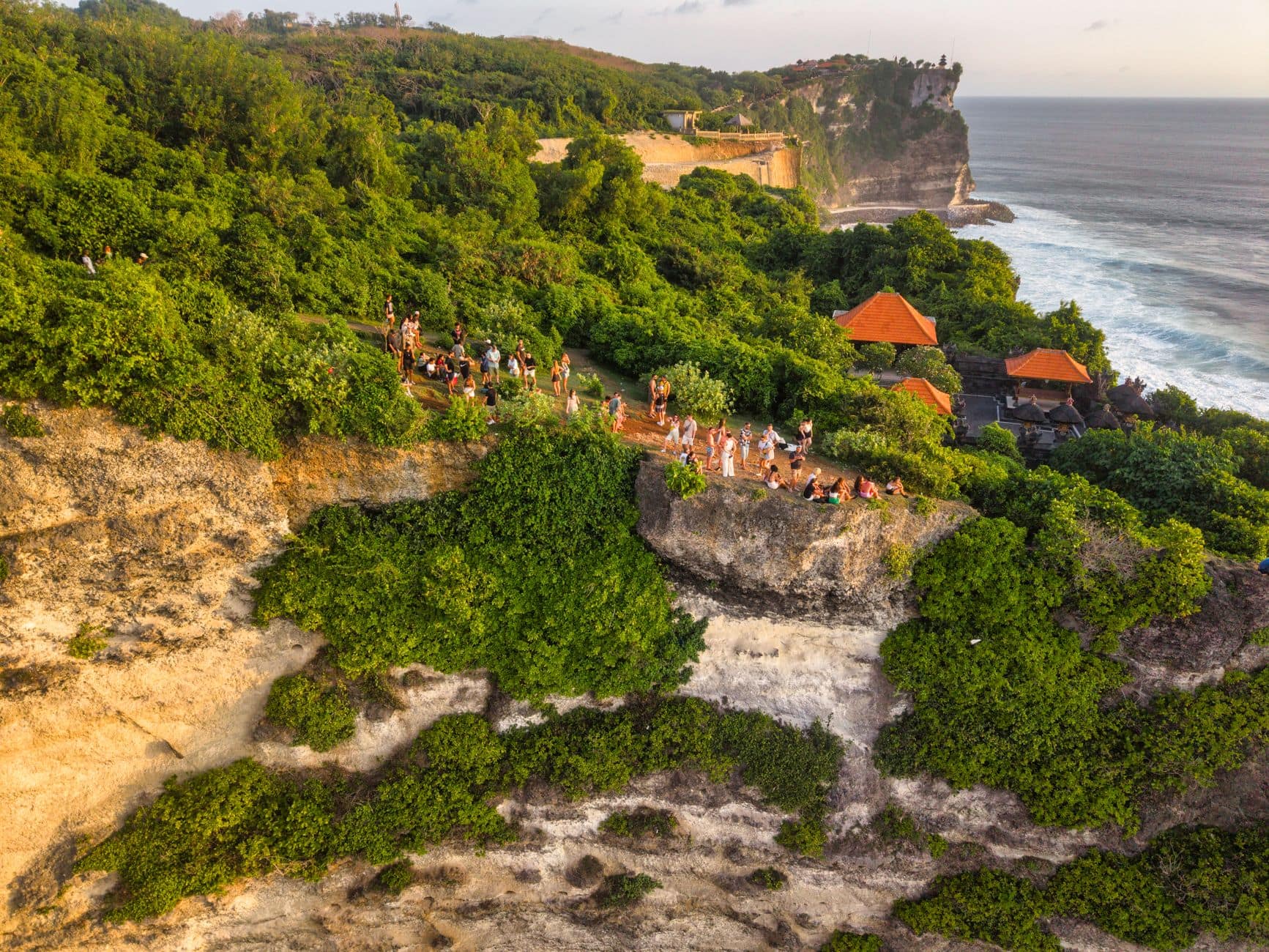 Uluwatu Temple at sunset in Bali