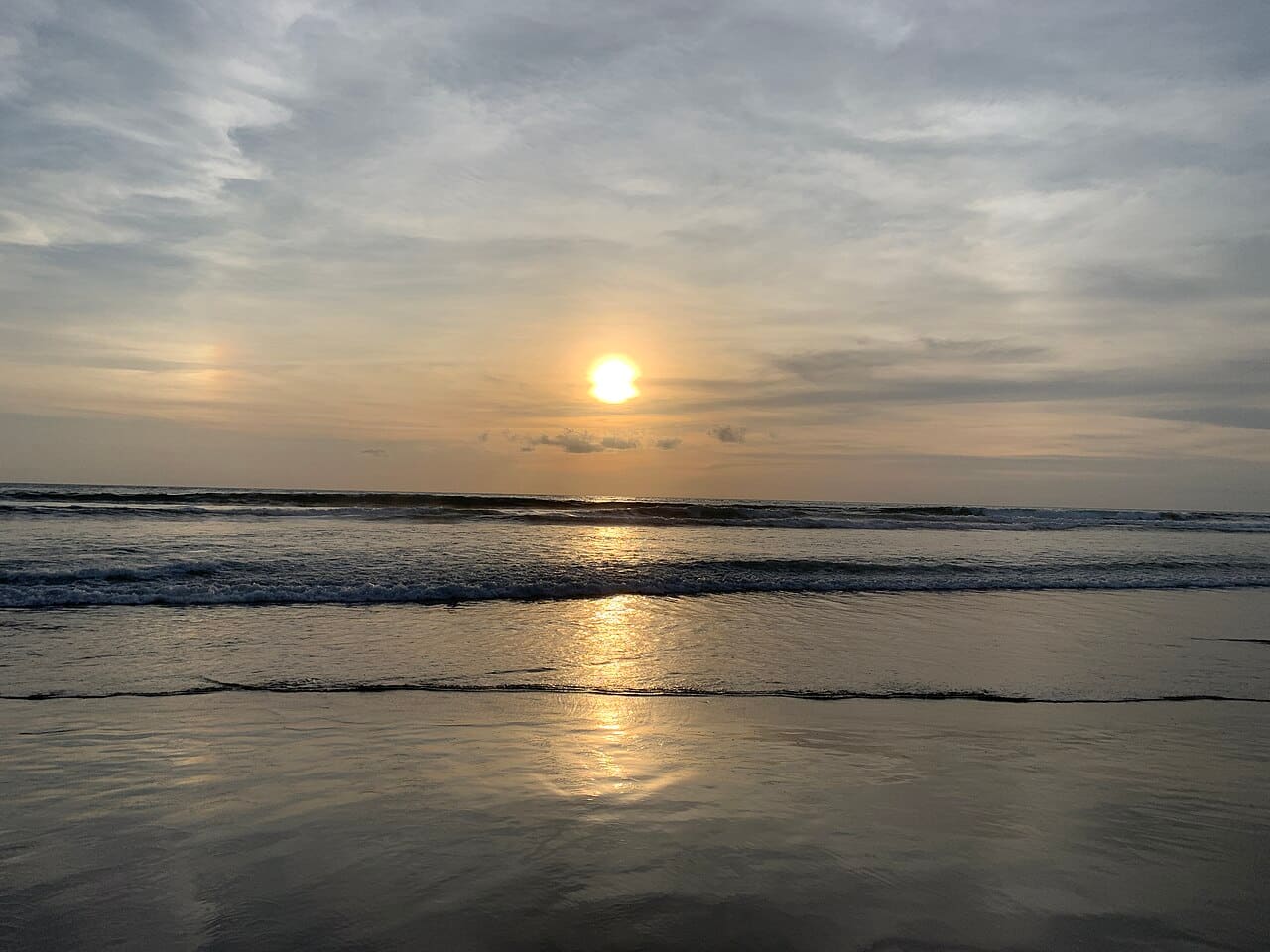 Coucher de soleil à Crystal Bay à Bali